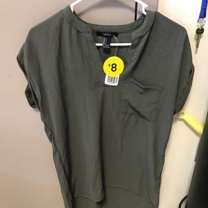 Forever 21 Olive Blouse